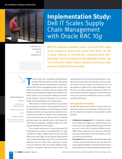 Implementation Study: Dell IT Scales Supply Chain Management