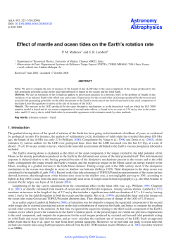 Effect of mantle and ocean tides on the Earth`s rotation rate