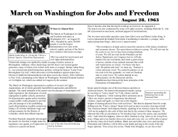 March on Washington for Jobs and Freedom