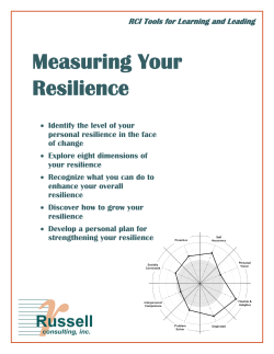 Your Resilience Quotient - Russell Consulting, Inc.