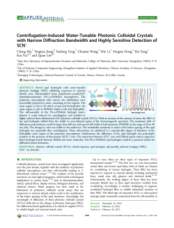 Centrifugation-Induced Water-Tunable Photonic Colloidal Crystals