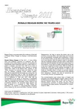 RONALD REAGAN BORN 100 YEARS AGO
