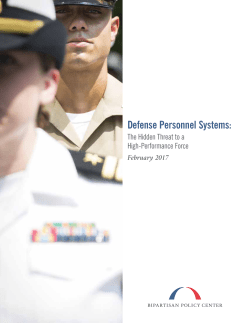 Defense Personnel Systems - Bipartisan Policy Center