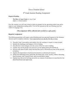 8th Grade Summer Reading Assignment