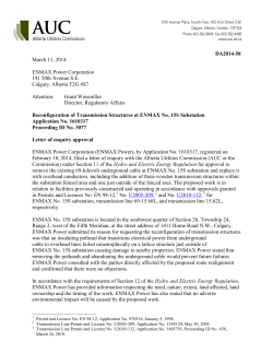 DA2014-58 March 11, 2014 ENMAX Power Corporation 141 50th