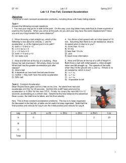 EF 151 Module 2 Recitations