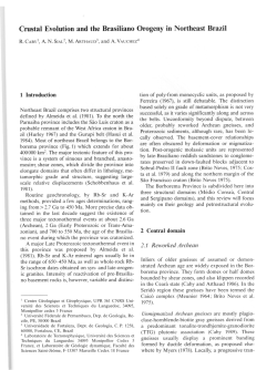 Crustal Evolution and the Brasiliano Orogeny in Northeast