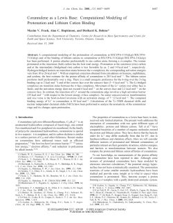 Corannulene as a Lewis Base: Computational Modeling of