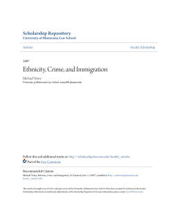 Ethnicity, Crime, and Immigration