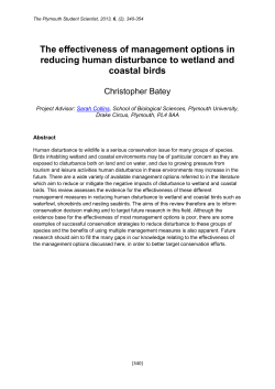 The effectiveness of management options in reducing human