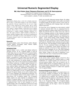 Universal Numeric Segmented Display