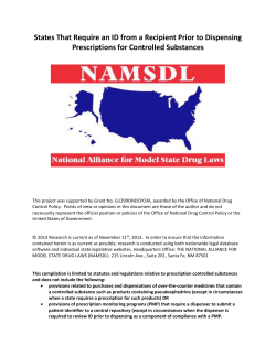 States That Require an ID from a Recipient Prior to Dispensing