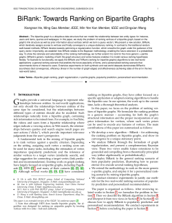 BiRank: Towards Ranking on Bipartite Graphs