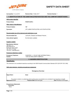 safety data sheet - Jet-Lube