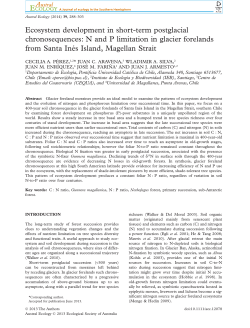 N and P limitation in glacier forelands from Santa