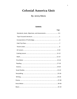Colonial America Unit