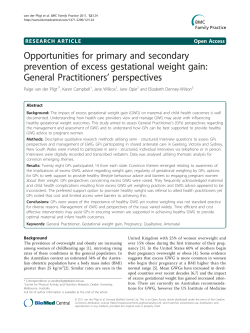 Opportunities for primary and secondary prevention of excess