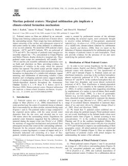 Martian pedestal craters: Marginal sublimation pits implicate a