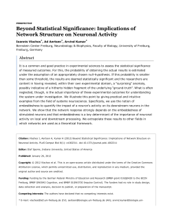 PLoS Computational Biology: Beyond Statistical Significance