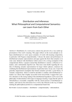 Distribution and Inference: What Philosophical and Computational