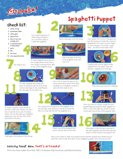 Spaghetti Puppet