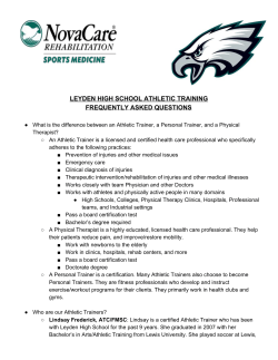 leyden high school athletic training frequently asked questions