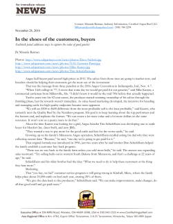 In the shoes of the customers, buyers
