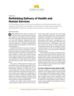 Rethinking Delivery of Health and Human Services