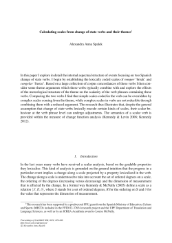 Calculating scales from change of state verbs and their themes1