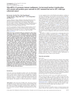 MicroRNA-21 promotes tumour malignancy via