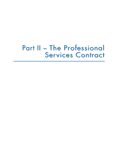 The Professional Services Contract