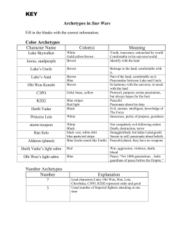 Archetypes in Star Wars