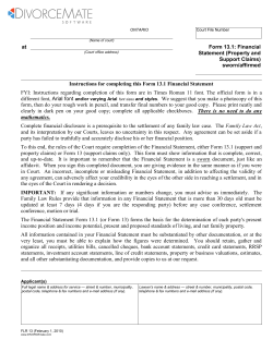 Draft 13.1 Financial Statement with Instructions