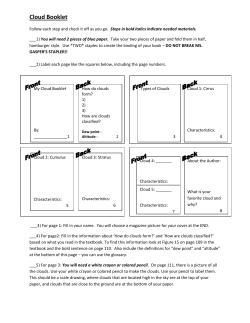 Cloud Booklet