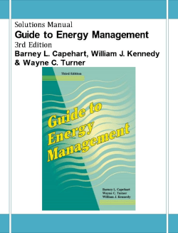 Guide to Energy Management, Third Edition
