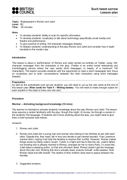 Lesson plan - TeachingEnglish