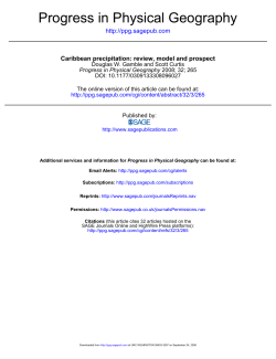 Caribbean precipitation: review, model and prospect