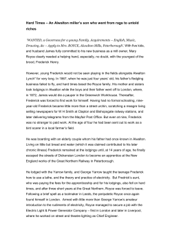 An Alwalton miller`s son who went from rags to