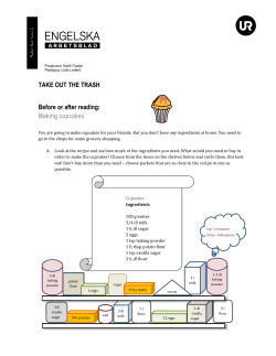 TAKE OUT THE TRASH Before or after reading: Making