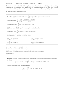 Hints/Rough Answers - La Sierra University