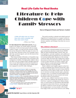 Literature to Help Children Cope with Family Stressors