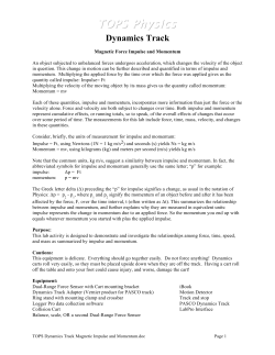 Magnetic Impulse and Momentum