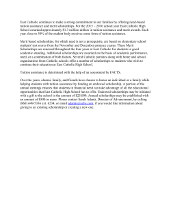 East Catholic continues to make a strong commitment to our families