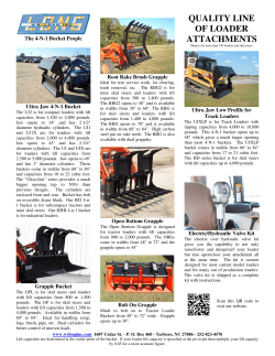 quality line of loader attachments