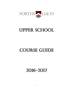 upper school course guide 2016-2017