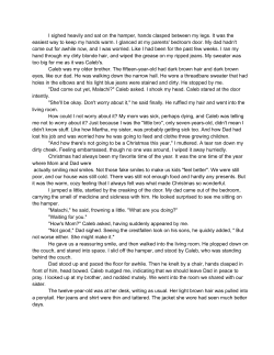 I sighed heavily and sat on the hamper, hands