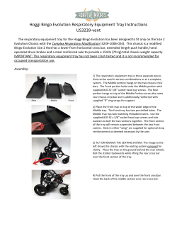 Hoggi Bingo Evolution Respiratory Equipment Tray Instructions