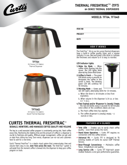 Brochure  - Wilbur Curtis