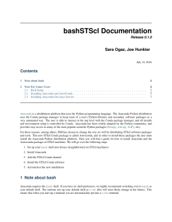 bashSTScI Documentation