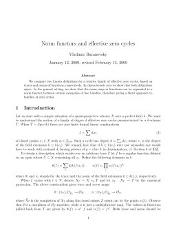 Norm functors and effective zero cycles